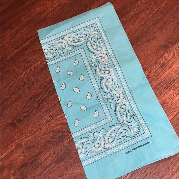 Trendy boutique Accessories New Baby Blue Bandana Nwot Poshmark